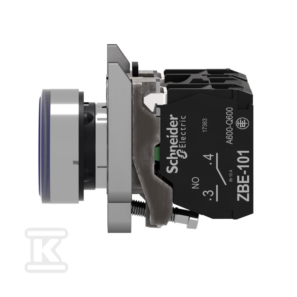 Botão plano azul LED 230/240V Harmony - XB4BW36M5